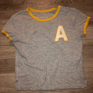 Aeropostale Varsity Letter Crop Top